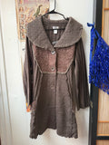brown cardigan
