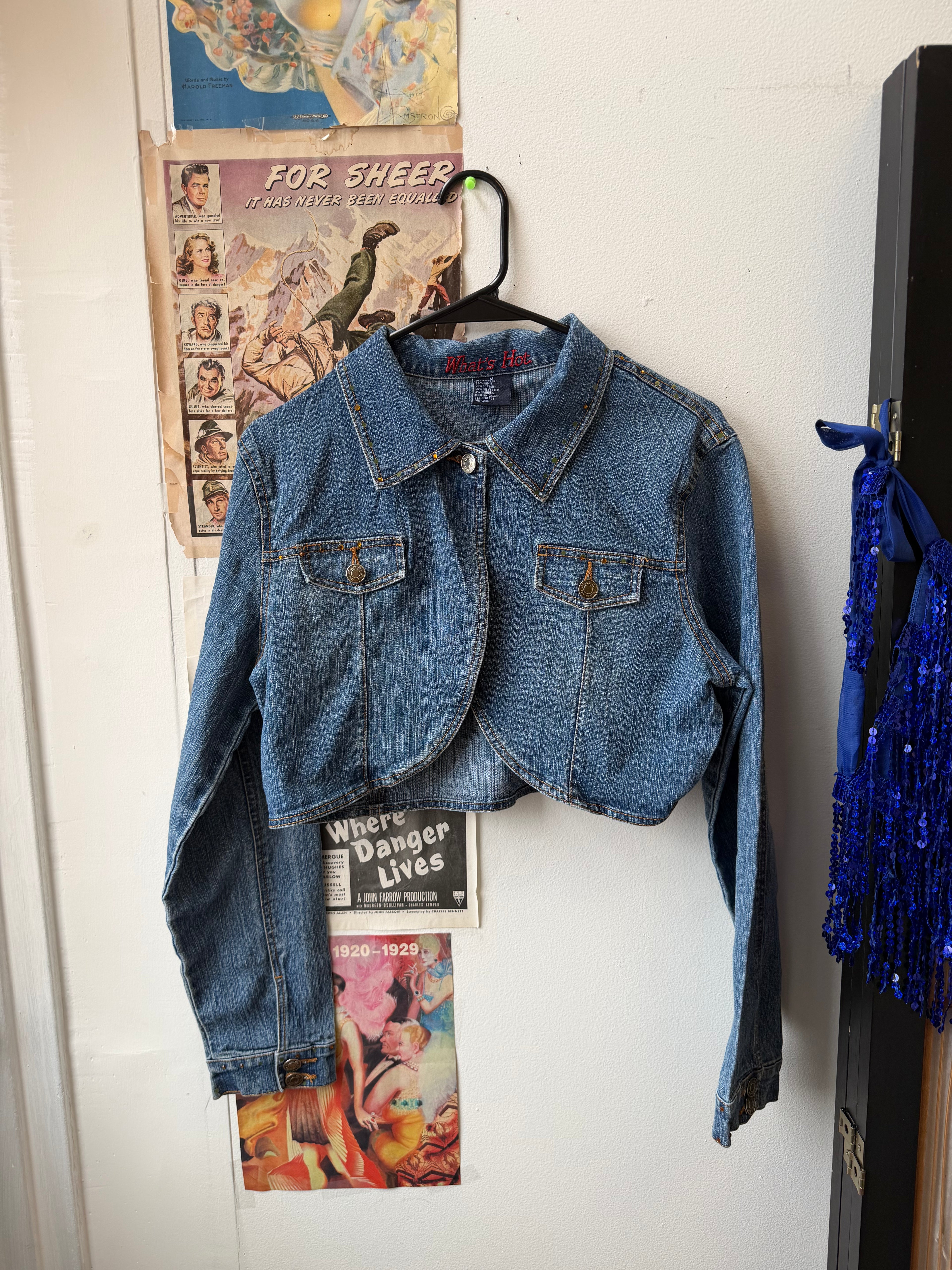 cropped denim jacket