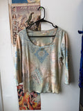 long sleeve blue gray