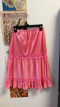 pink skirt slip