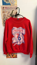 red crewneck
