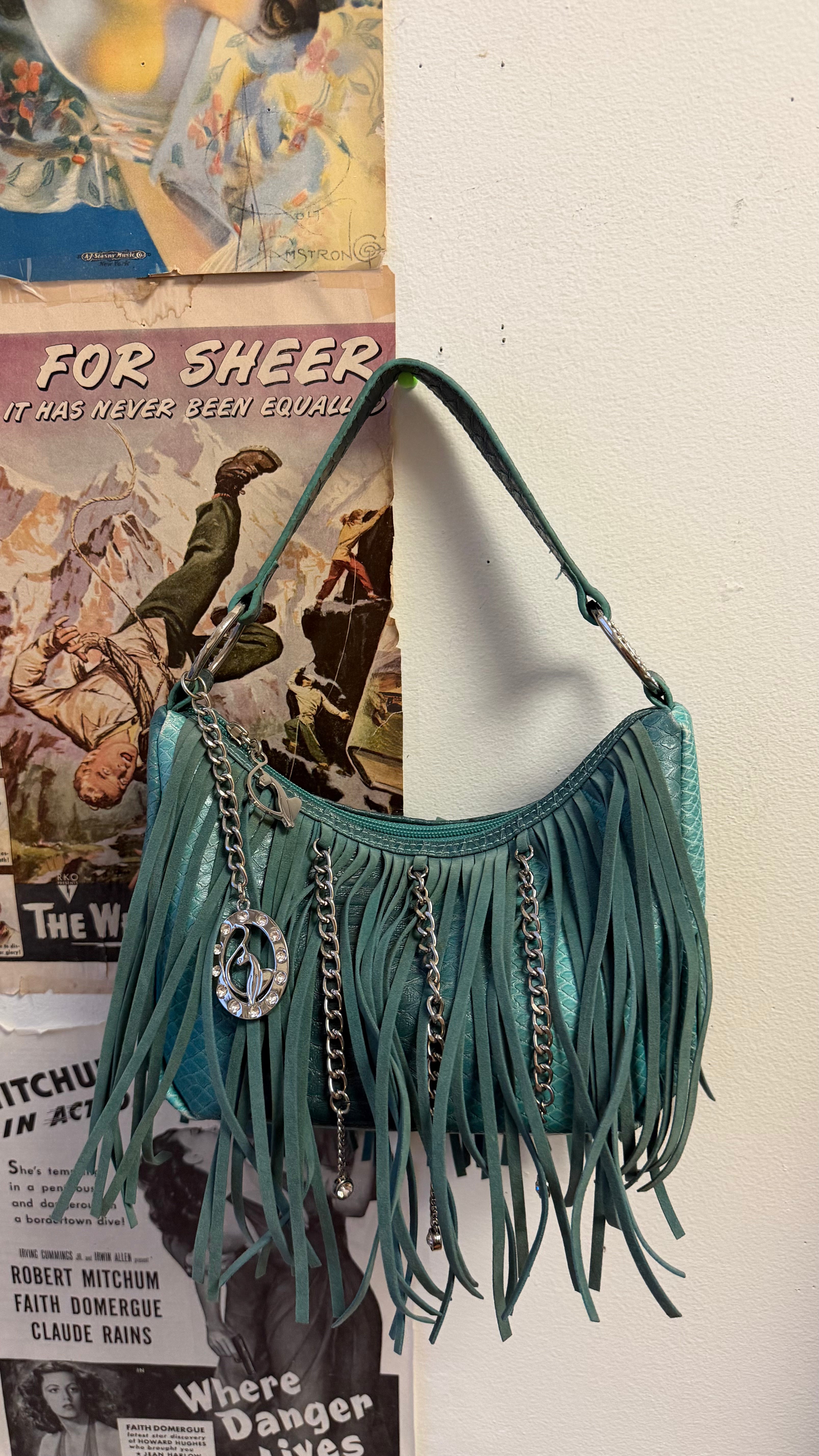 baby phat teal bag