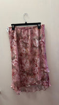 pink midid skirt