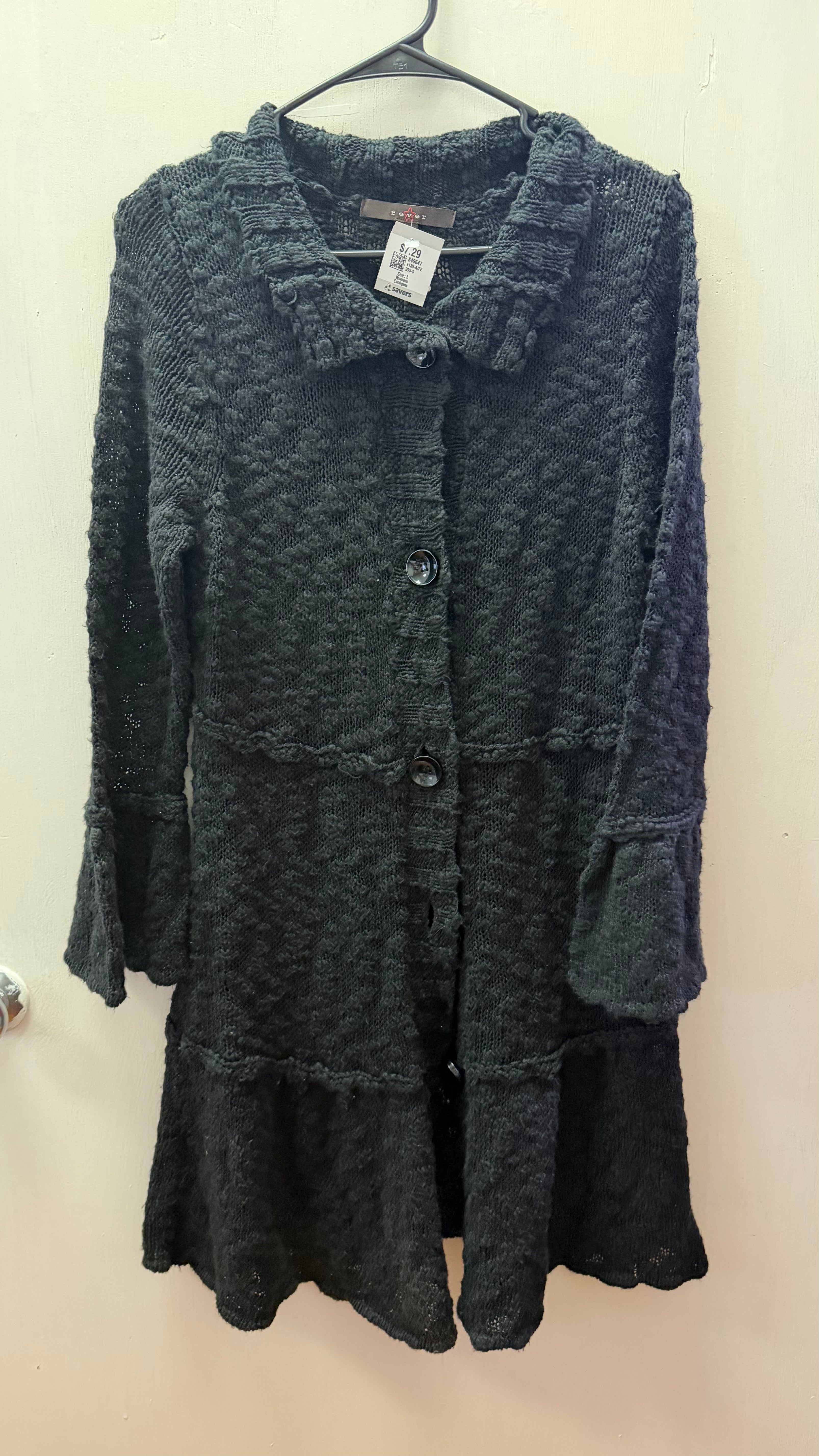 long black cardigan