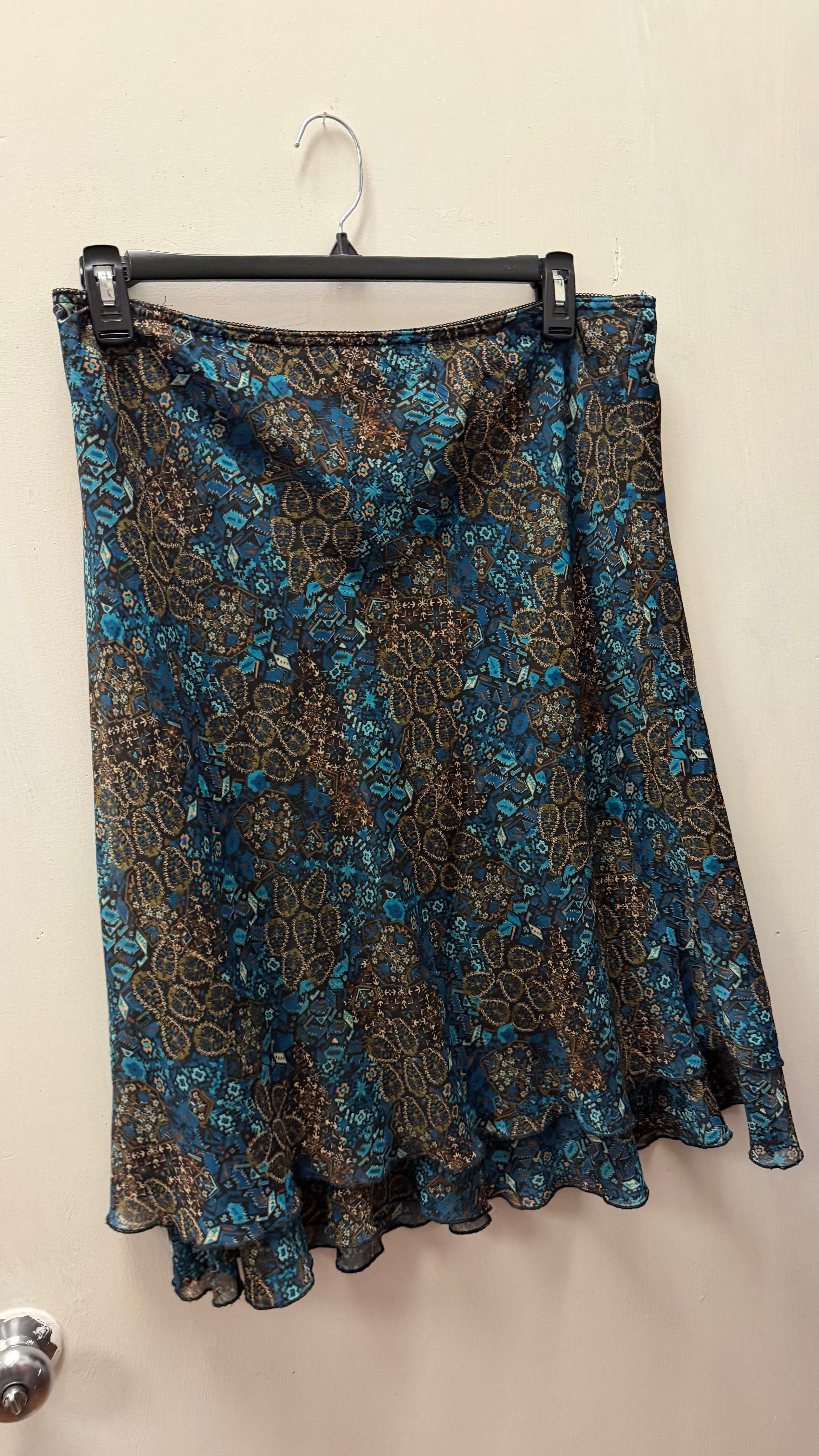 blue skirt