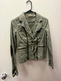green elbow patch jacket