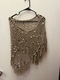 glitter poncho